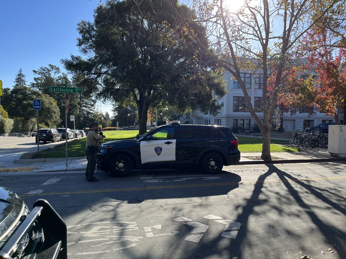 Scene at Santa Cruz High School where a reported emergency is unfolding, an officer says there was a report of shots fired. Massive amount of sirens inbound.