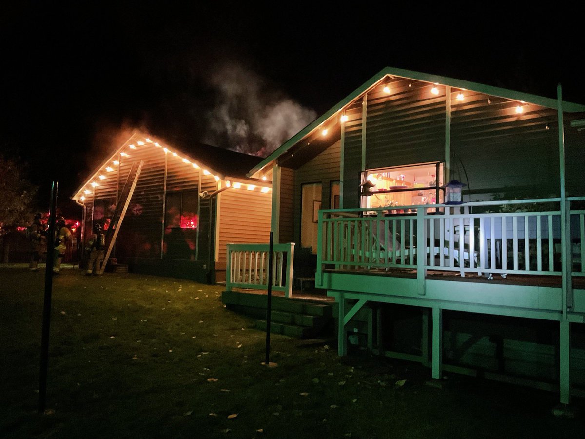 Firefighters on scene of a house fire at the 10400 block of Interlaaken Dr SW in Lakewood. All occupants were able to safely evacuate. Fire is now under control. Cause is under investigation