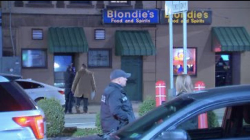 Allegheny Co. Police are investigating what appears to be a shooting overnight in Verona. We saw officers mark a bullet shell casing near Blondie's bar and search around a heavily damaged car a short distance away. 1 hospitalized, per 911. The car was towed to police HQ