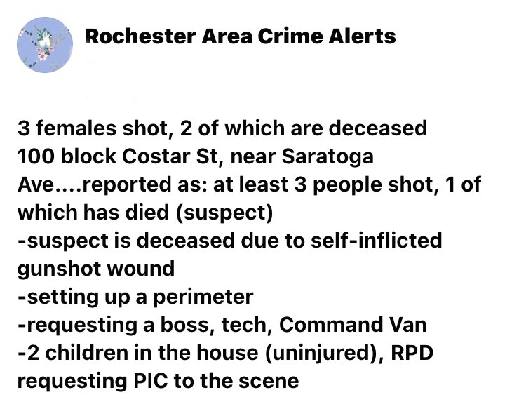 Tonight's Costar Street triple shoot / homicide / suicide