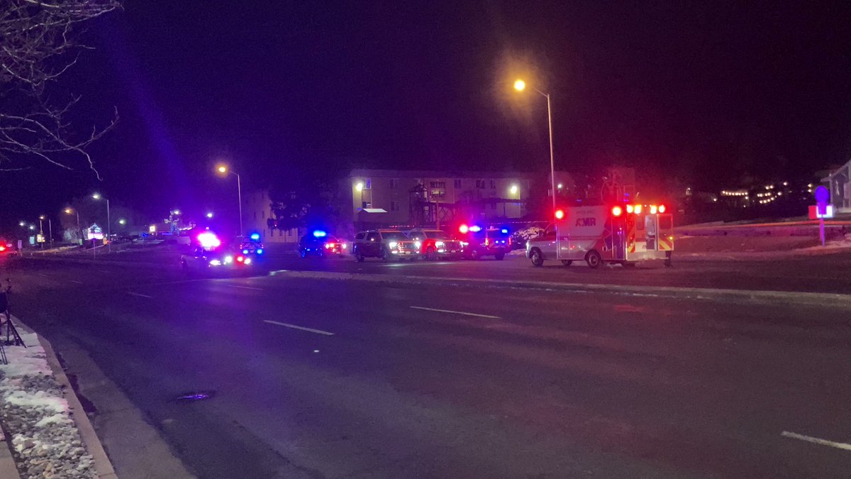 Initial reports suggest a shooting has occurred at Club Q, a nightclub in Colorado Springs. Significant police presence on the scene.