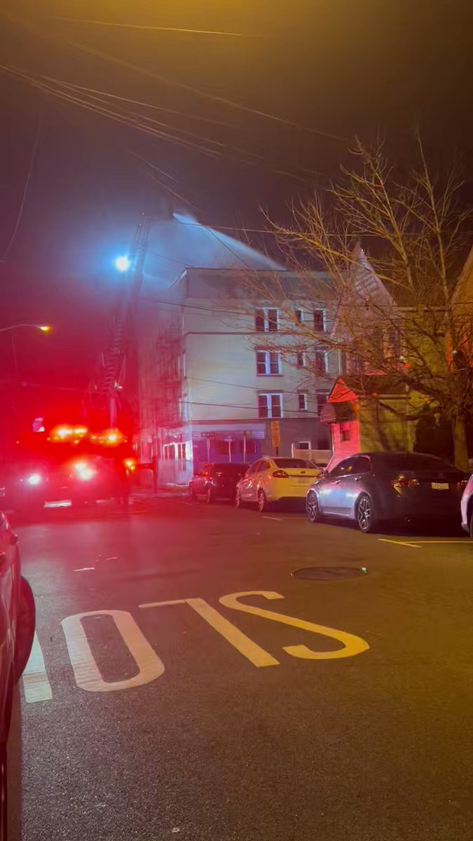 Firefighters still dousing this fire on Madison and 55th streets in WestNewYork NJ, 12 hours after it began