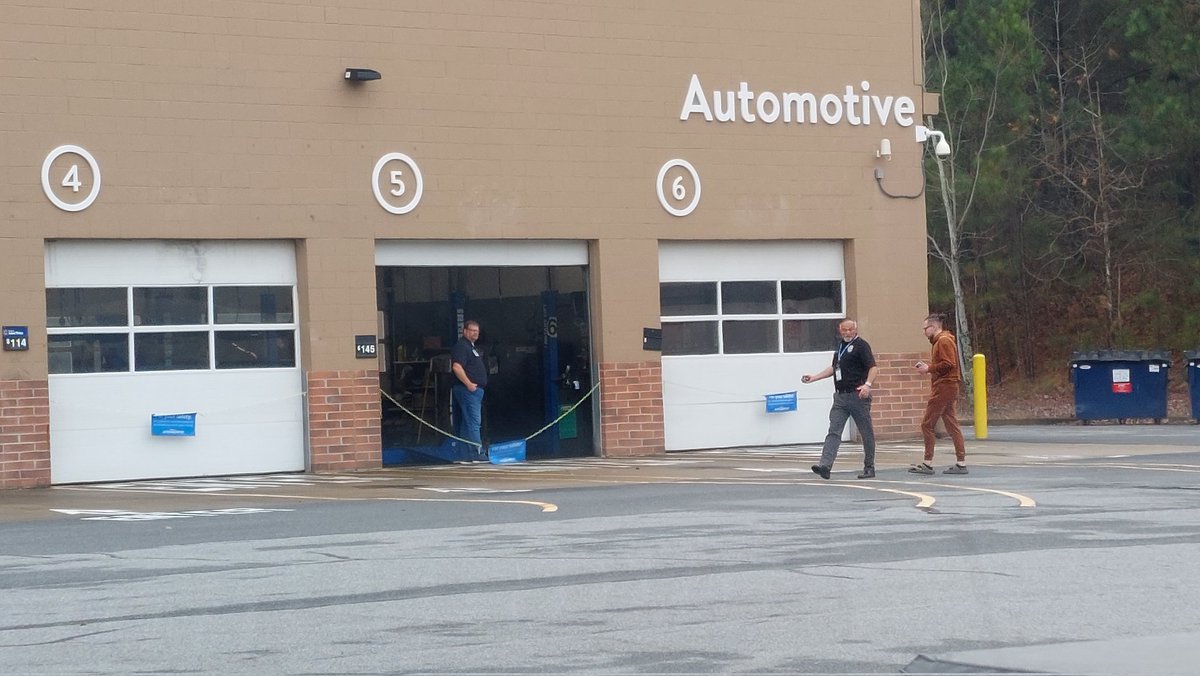 @CobbPoliceDept said that the shooting took place outside the automotive area of @Walmart off Chastain Meadows Pkwy.