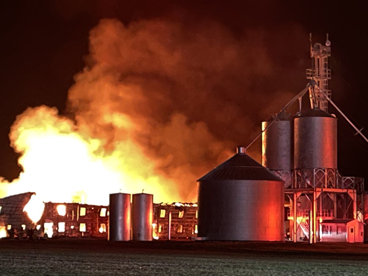 A  fire is burning at Whitmer Woodworks near Plain City.   No reports of any injuries