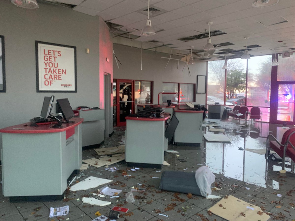 Photos from inside the Discount Tire store on Highway 114 in Grapevine. Photos courtesy Melissa Sherrod