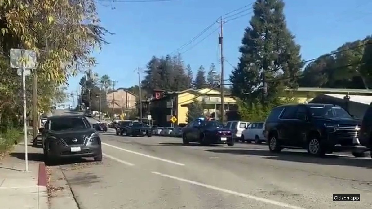 Video from the scene of a Castro Valley shooting shows a large police presence outside apartment complex