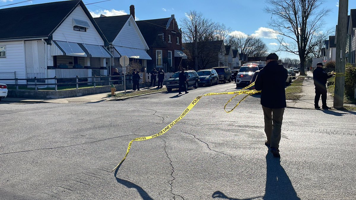 Some crime scene tape coming down, some remains on North Third Ave. in Evansville   Officials confirm a call came in just about 25 minutes ago for an officer involved shooting