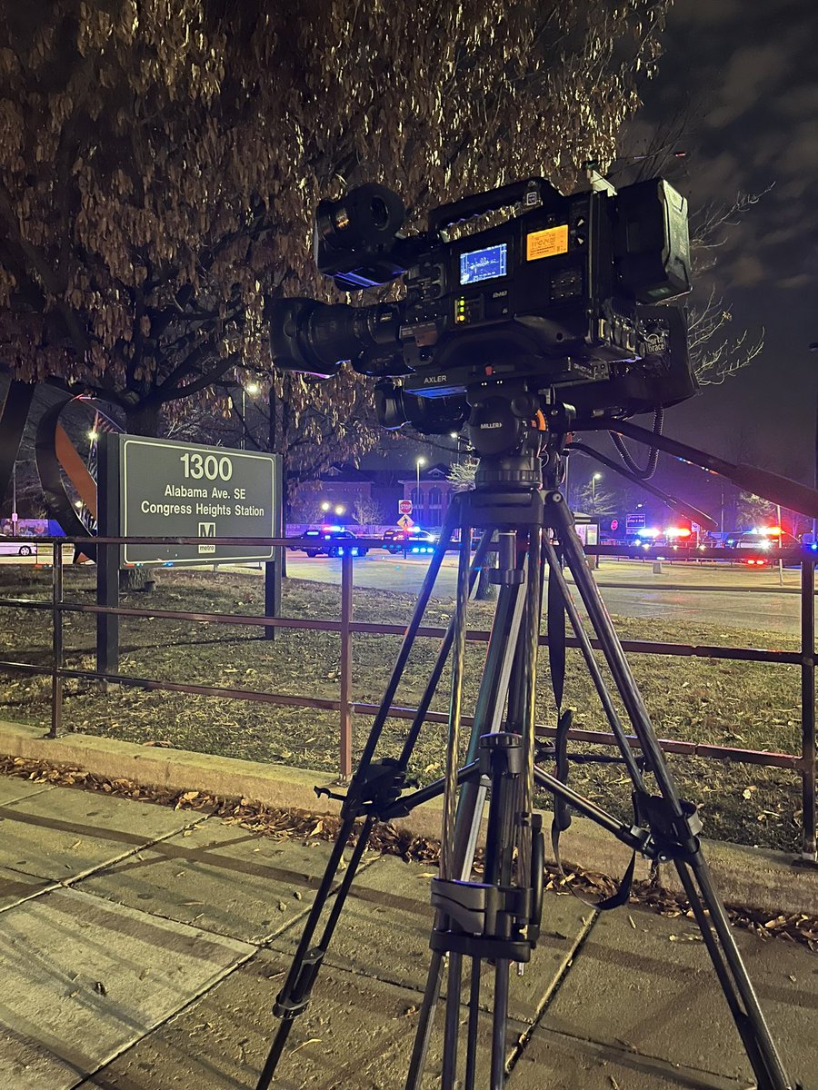 Waiting to hear from @DCPoliceDept at the scene of a shooting at the Congress Heights metro station at 10pm. Police confirm 17-year-old killed, 14-year-old injured.
