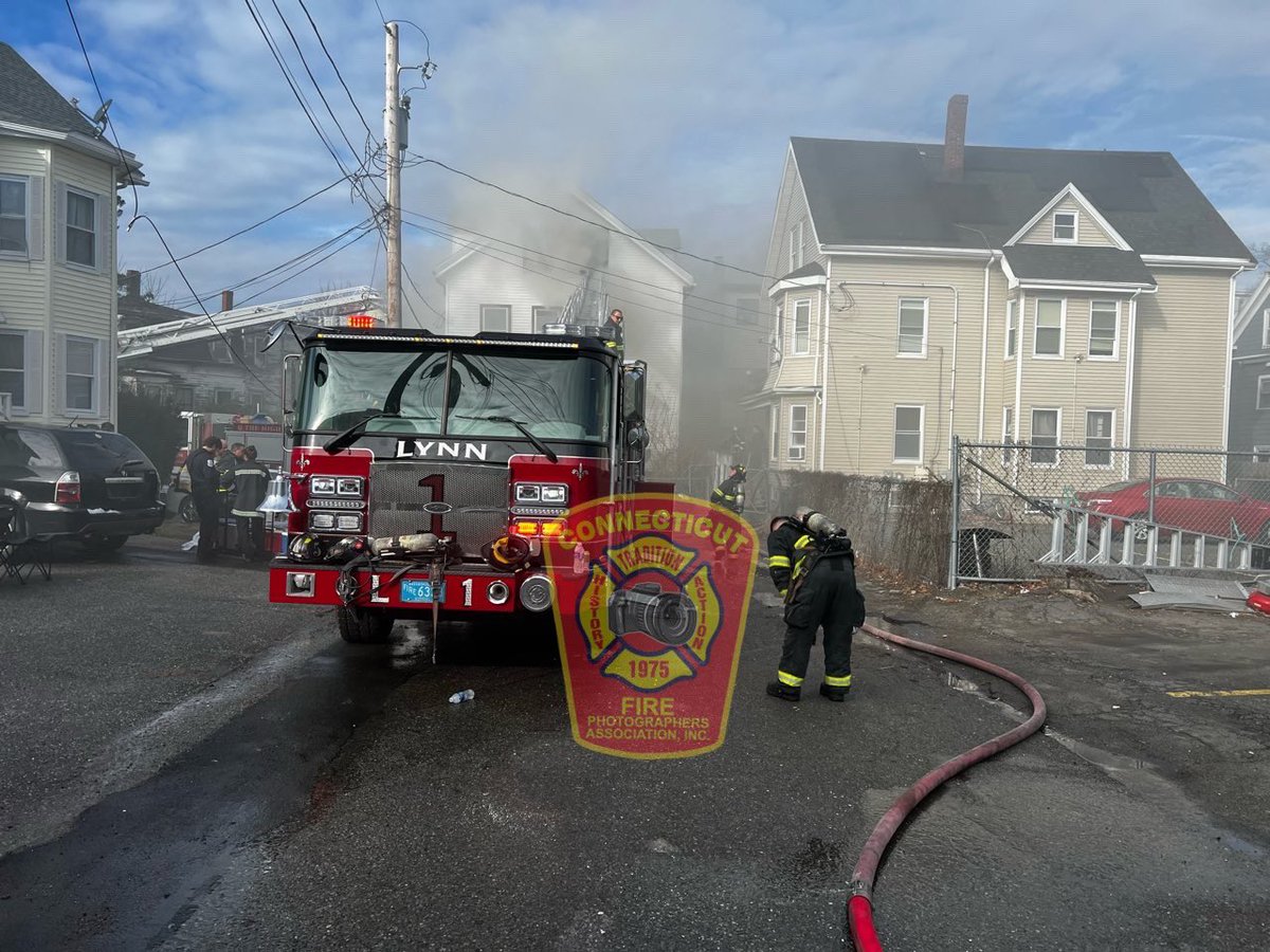 Massachusetts member Rick Nohl (@RickNohl) on scene of a 2nd Alarm dwelling fire in Lynn,Massachusetts