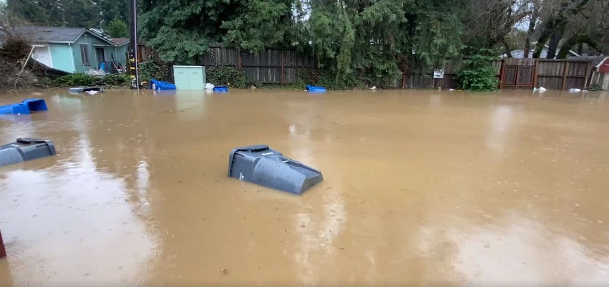 More images of flooded Felton Grove in Santa Cruz County