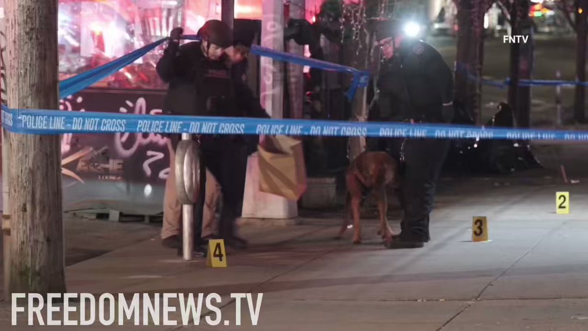 NYPD Detectives are on the hunt for a suspect after a man was stabbed to death near Flatbush Ave & Ave R in the Marine Park neighborhood of Brooklyn Tuesday evening