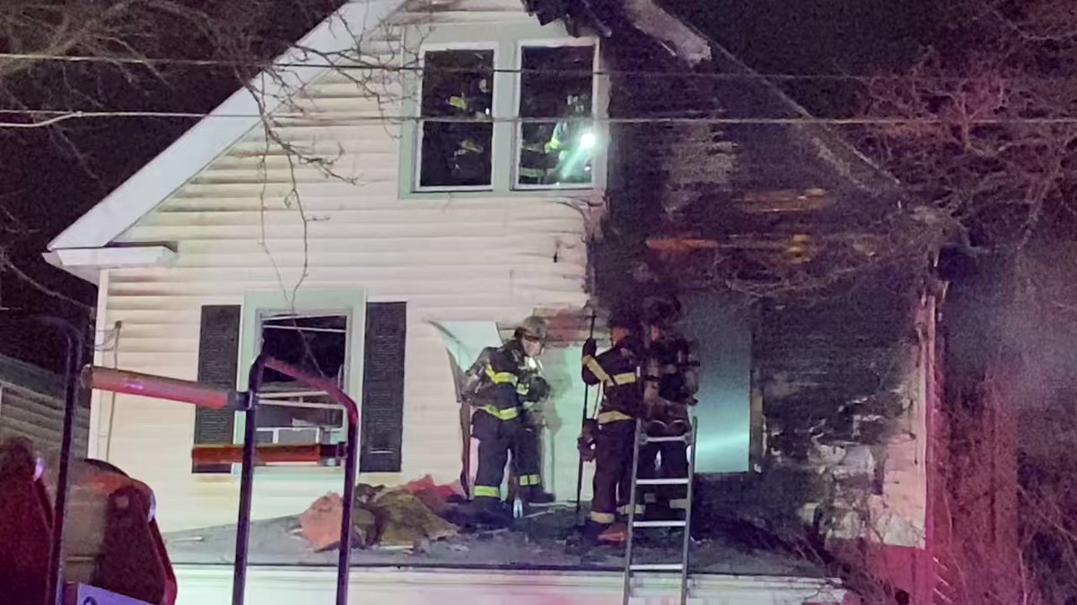 RFD on scene of a house fire on North Goodman