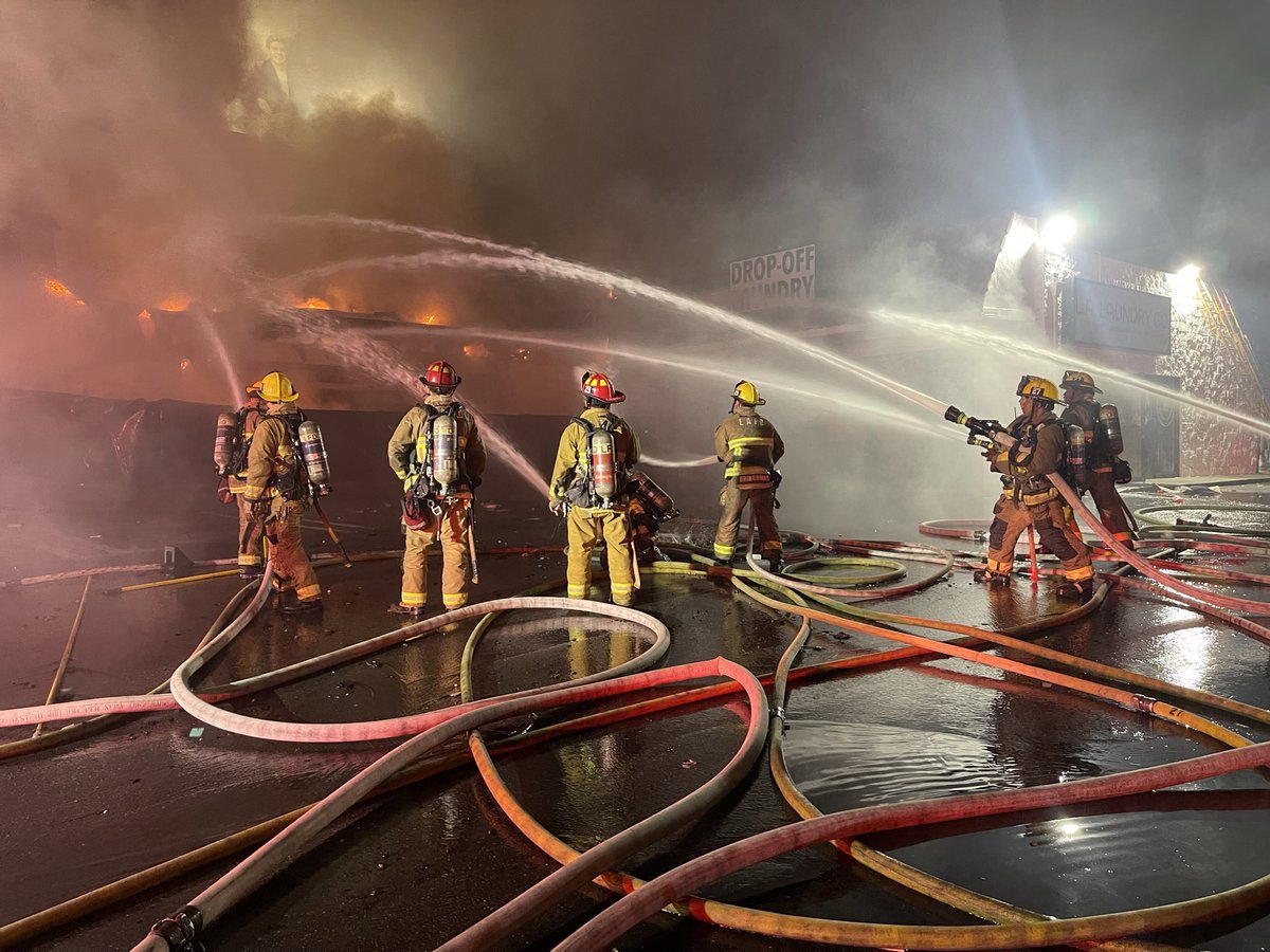 LAFD Photos of February 9, 2023 Greater Alarm StructureFire in the Hollywood area