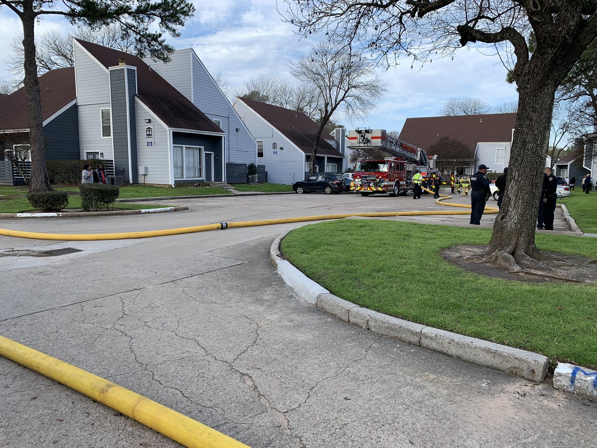 HCFMO Investigators are on scene assisting Ponderosa FD with an apartment fire at 505 Cypress Station. One person was injured and being transported to the hospital. The fire was contained to one building. The origin and cause investigation is underway