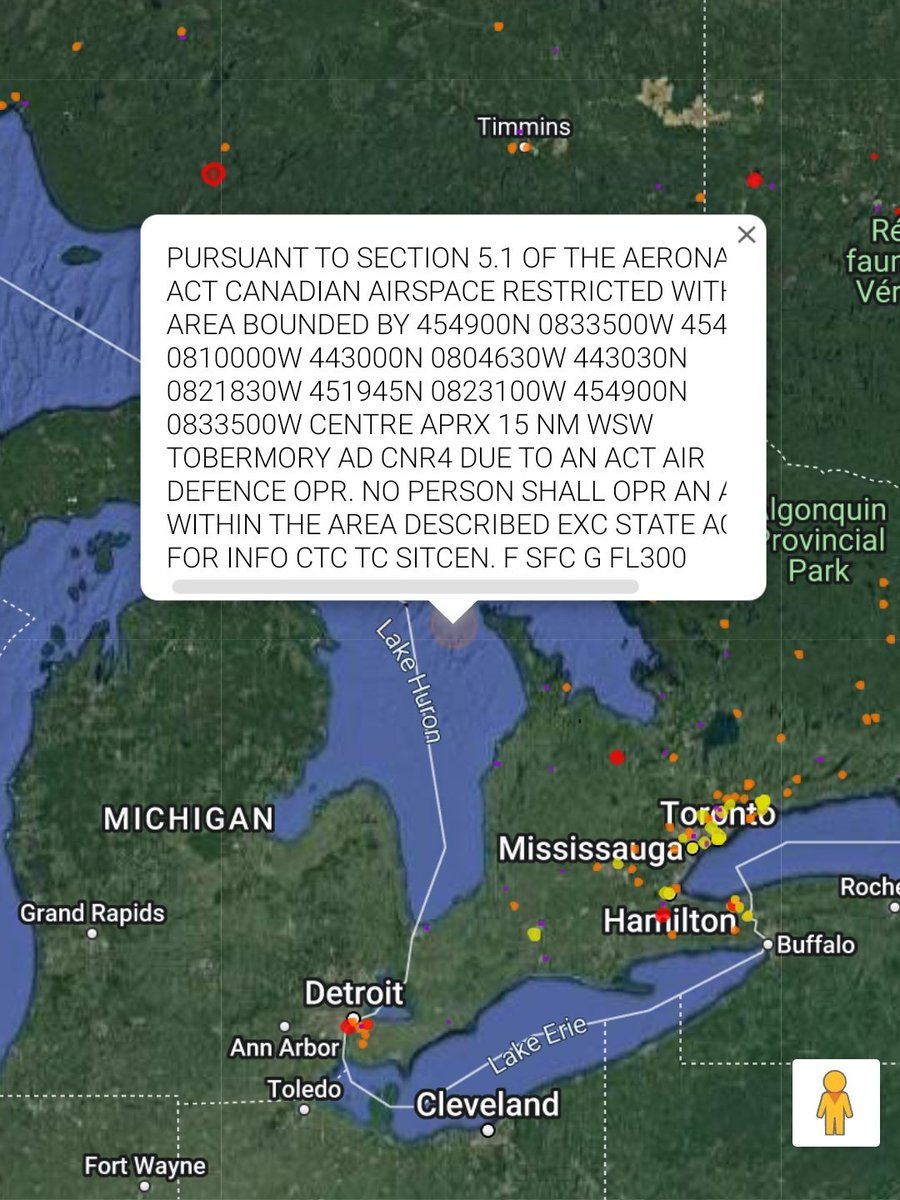 ANOTHER ONE: A new NOTAM has been issued near Tobermory in Ontario, Canada