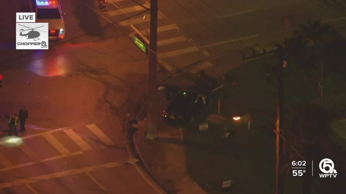 Deadly crash shuts down Atlantic Avenue in Delray Beach