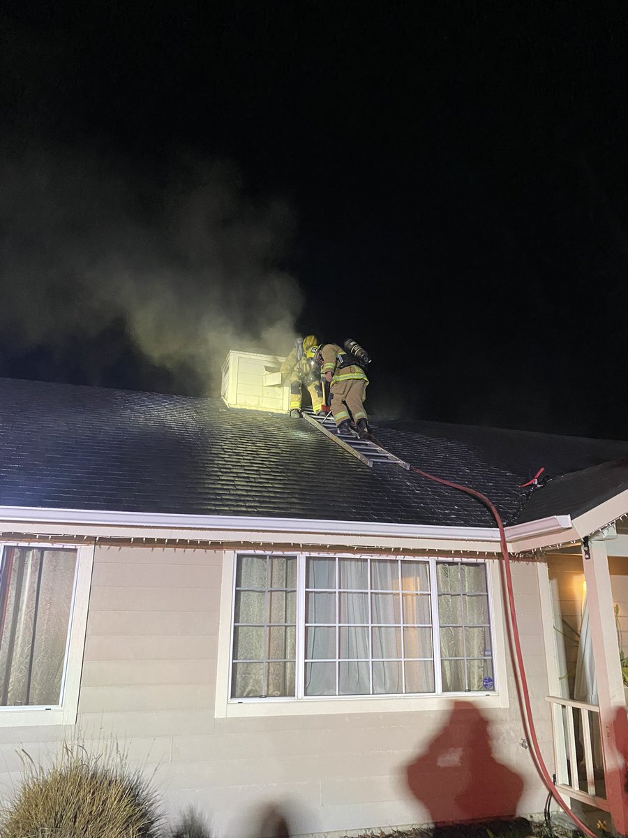 Chimney Fire: 3000 Blk Figueroa MTN Rd. Santa Ynez.  All residents accounted & safely exited, no injuries reported.  SBC Fire remains on scene looking for fire extension/attic area.  Cause under investigation.