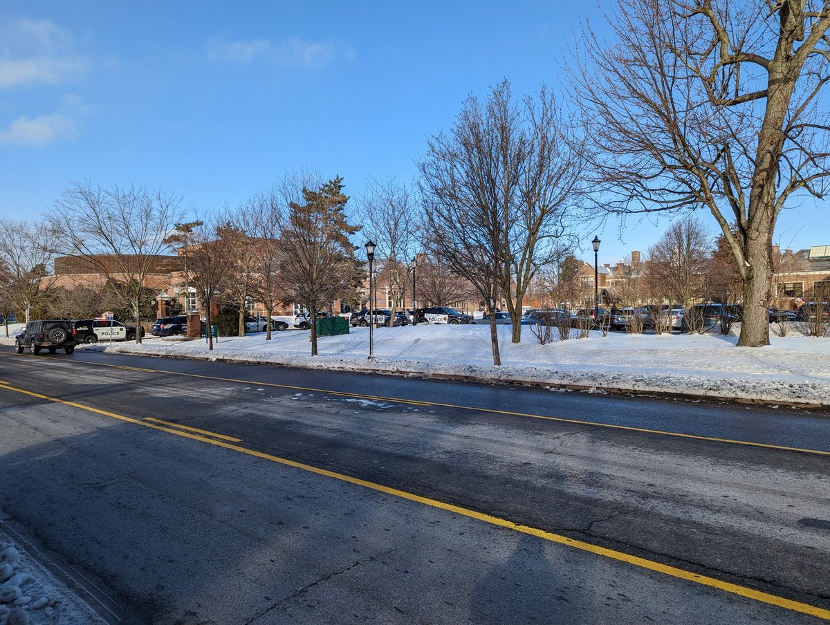 A Buffalo Police spokesperson tells us there is no evidence of an active threat at Nichols High School. This after reports of an active shooter around 8:00 a.m. The school was placed in lockdown and is being swept