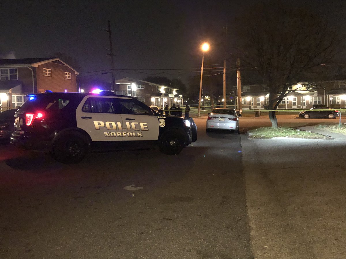 @NorfolkPD are on scene for another shooting that occurred just after 11 pm. Dispatch says: Two people were shot, and one person was found at Bagnall Road, the other at E. Virginia Beach Blvd. A total of 3 people were shot in the city last night.