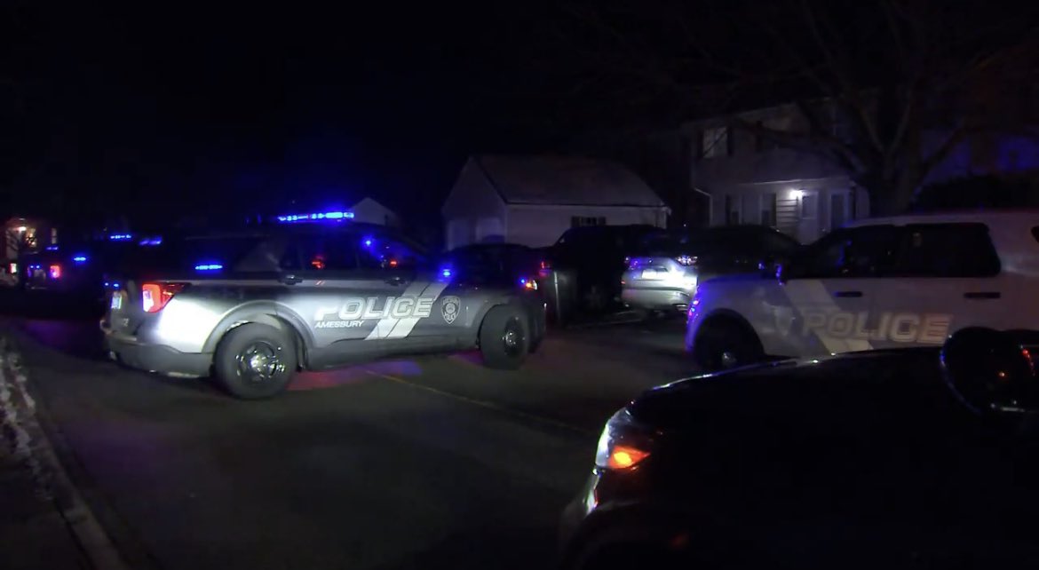 @AmesburyPD responded to a person struck near the corner of Whitehall Rd and Pamela Lane Thursday night.  they are not saying how badly injured the person is or if the driver stopped