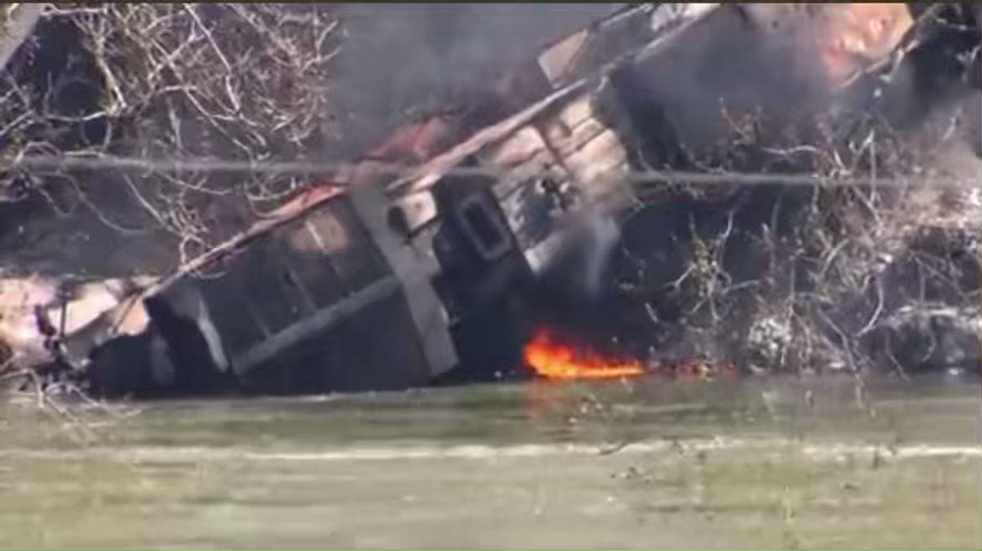 Multiple people taken to hospital after train derailment in Summers County, West Virginia