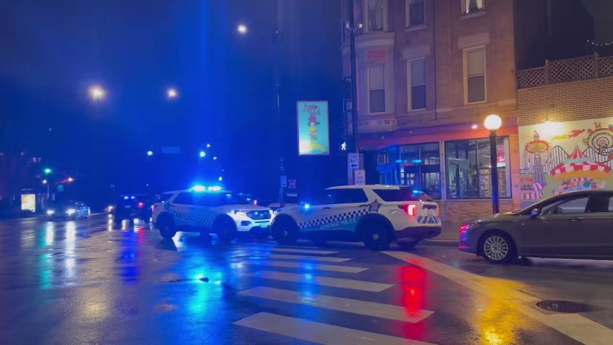 This is the scene near Lincoln and Cleveland Avenues in Lincoln Park.   Officers say at least one person was taken to a nearby hospital. Their injuries are not clear.