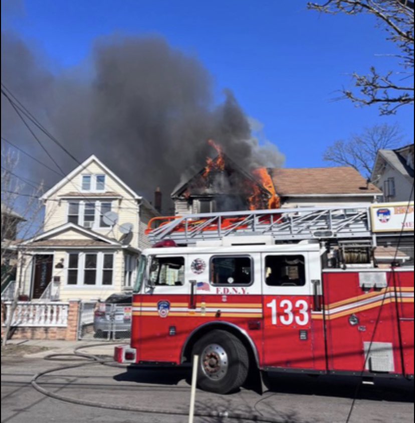 2nd fire of the day for Queens Nyc 3rd alarm Box 5007 108-35 171st PL. 2 houses on fire..this fire was a 2nd alarm on arrival