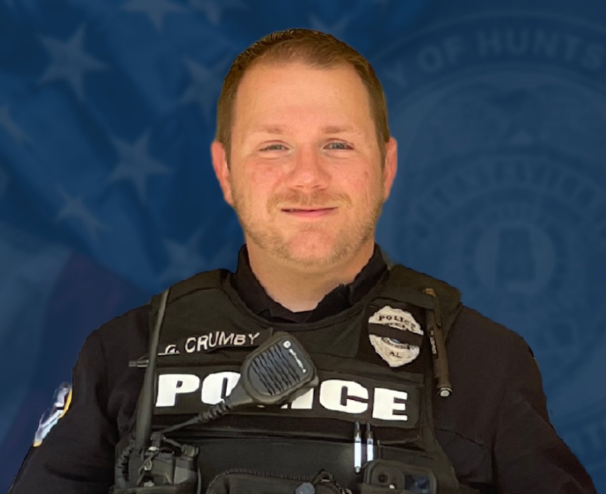 Huntsville Police releasing photos of the two officers shot while responding to a call yesterday.   Officer Garrett Crumby died of his injuries. Officer Albert Morin is still in the hospital
