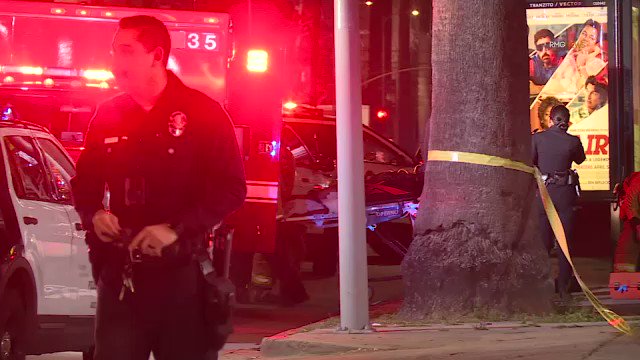 2 people are dead after a shooting near La Brea and Sunset in Hollywood.