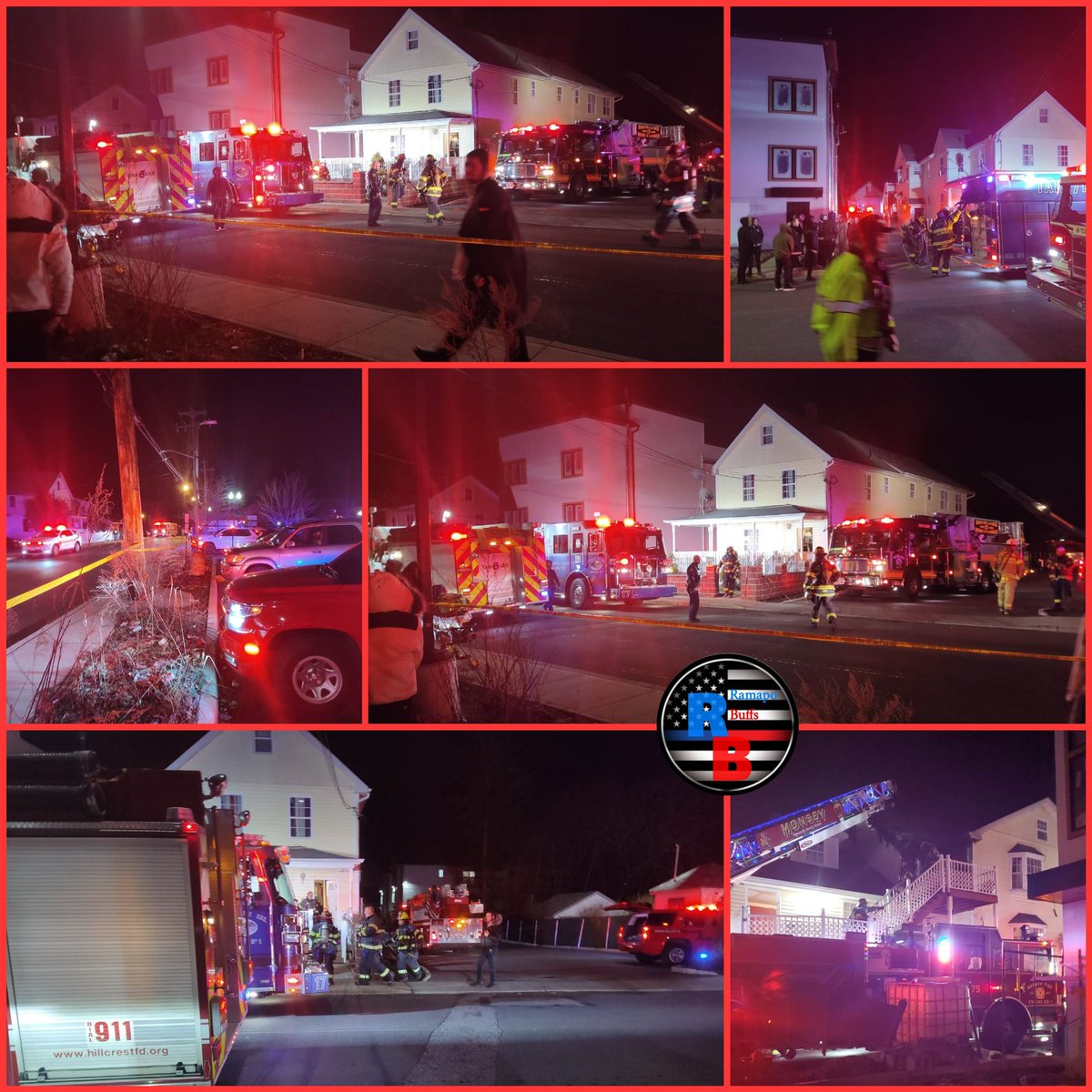 Fire and emergency personnel are on the scene of a reported structure fire at 29 north Madison Avenue spring valley, chaverim of rockland is on scene with busses to keep the people warm