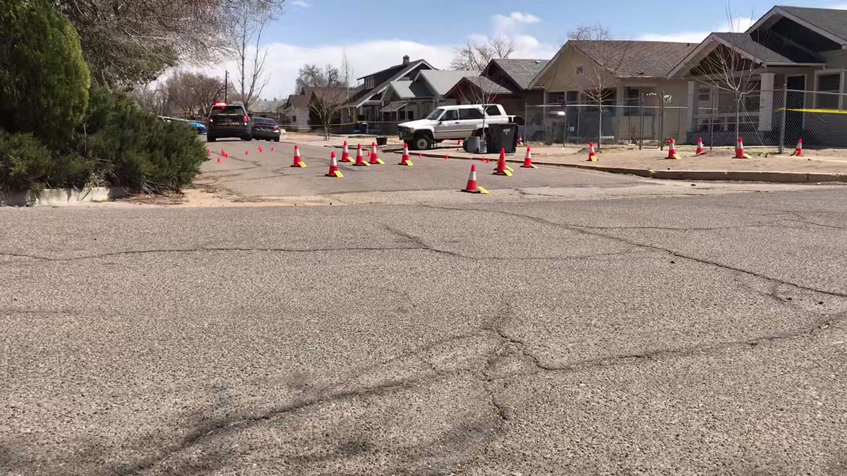 Scene of a deadly shooting that happened last night on the East side of Pueblo that left one person dead and 3 injured.