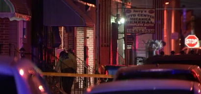 One person was killed and four were injured after a quintuple shooting at Kensington garage late Tuesday night.