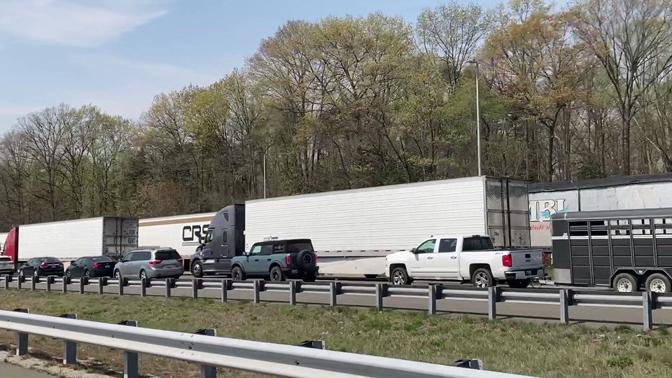 The free lanes of I-95 southbound between Woodbridge and  Quantico should be avoided at all costs if possible as police continue their investigation into a shootout last night involving state police  and  a kidnapping suspect in which the woman he allegedly kidnapped died