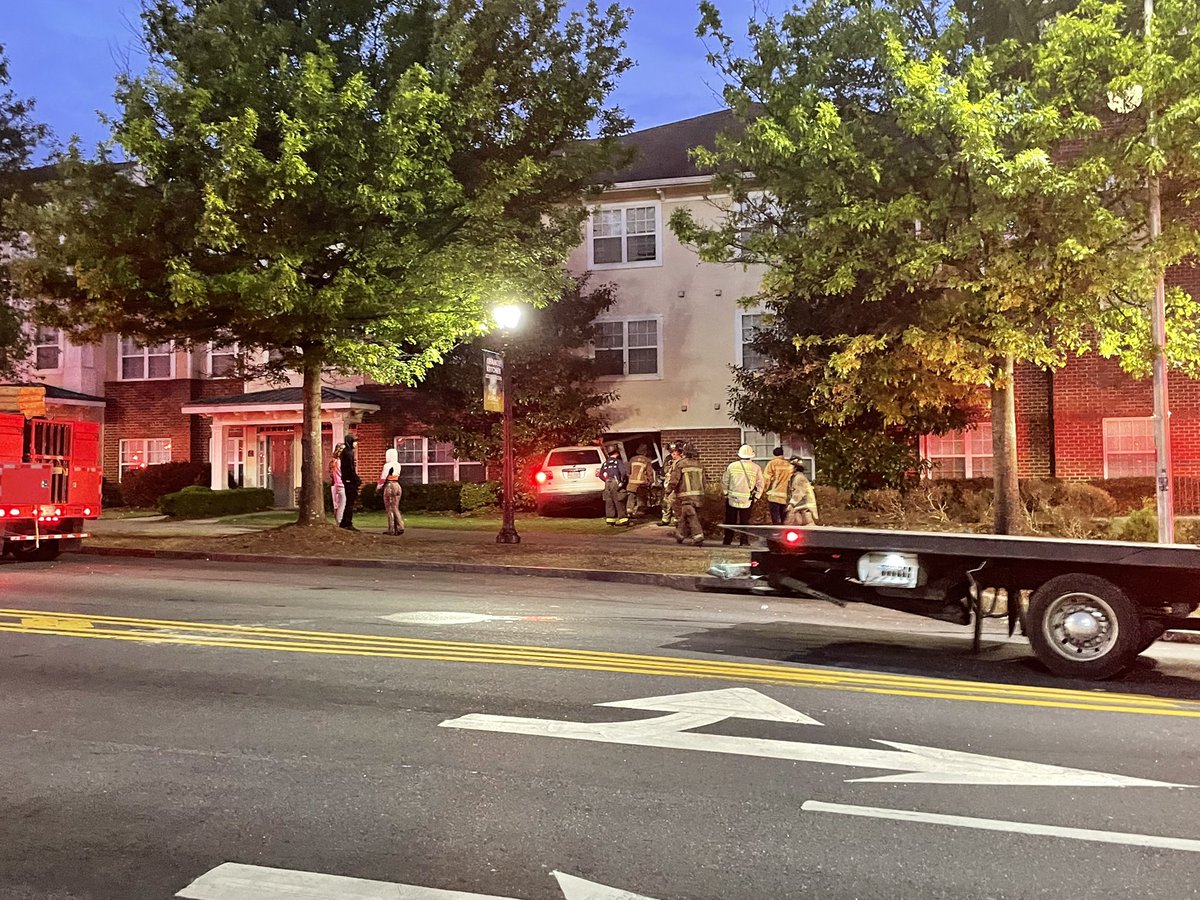 Atlanta fire and special operations collapse rescue are on scene of a car in a building in SW Atlanta at the intersection of Joseph E Lowery Blvd and Sells Ave