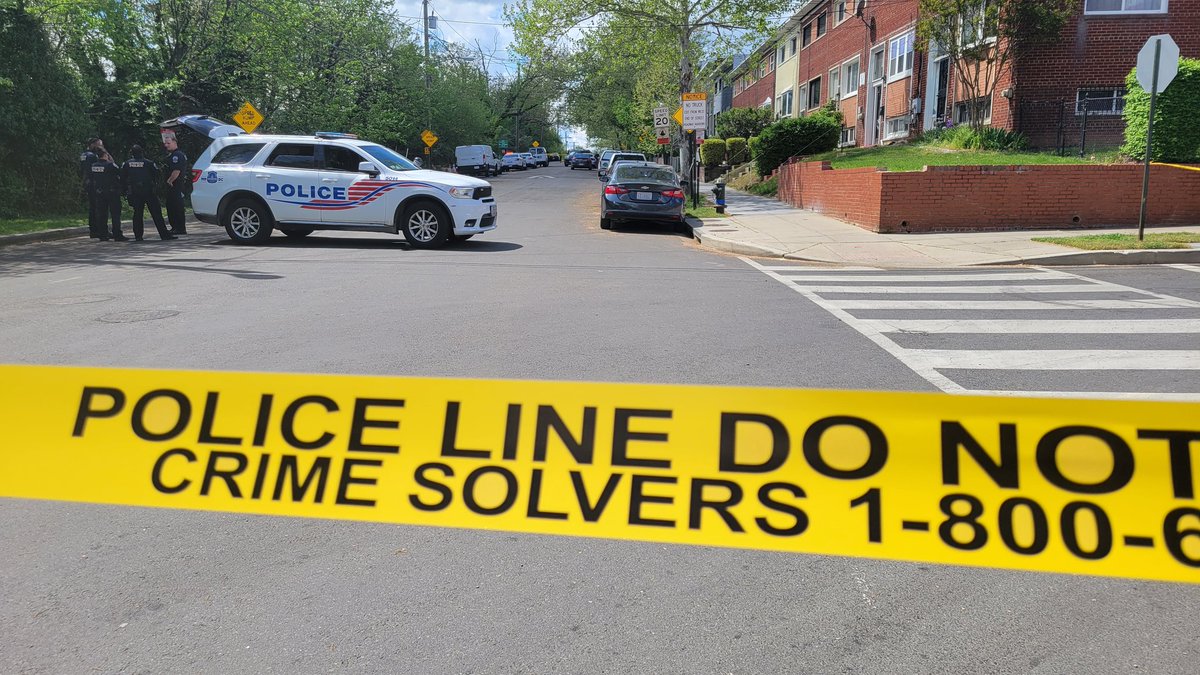 DCPoliceDept on scene of shooting at corner of 14th St. and W St. NE. Lookout is for (2) B/M's, 17-20 YOA, wearing all black, last seen traveling in the 1200 Block of W Street, NE