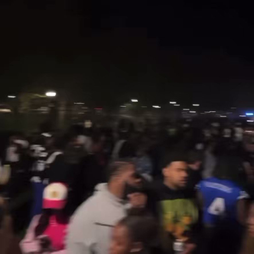 Video shows what the yardfest scene looked like at the Lincoln University as large crowds of collage gathered right before the shooting took place