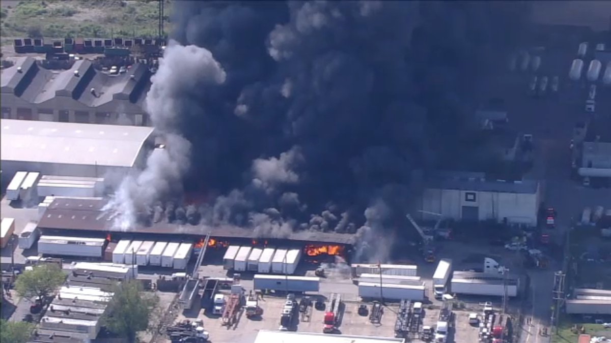 Philadelphia Fire Dept. holds news conference on warehouse blaze in Wissinoming