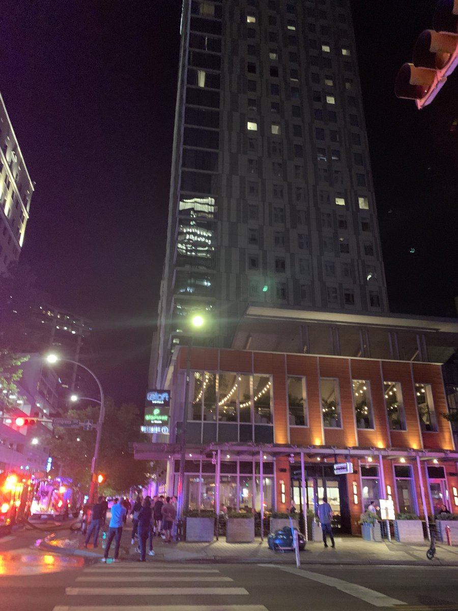 109 E. 7th, small kitchen fire on 16th floor has been extinguished. Crews are working on smoke removal. No reported injuries