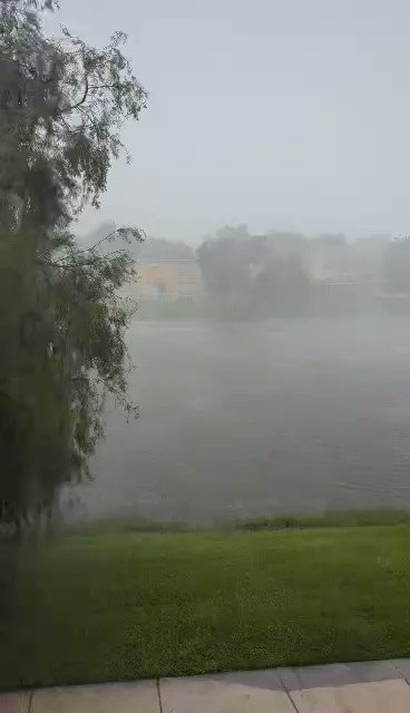 STORMS SLAMMING WEST PALM BEACH FL - Here's the view as it's happening near Military Trail, north of Community Blvd. in West Palm Beach