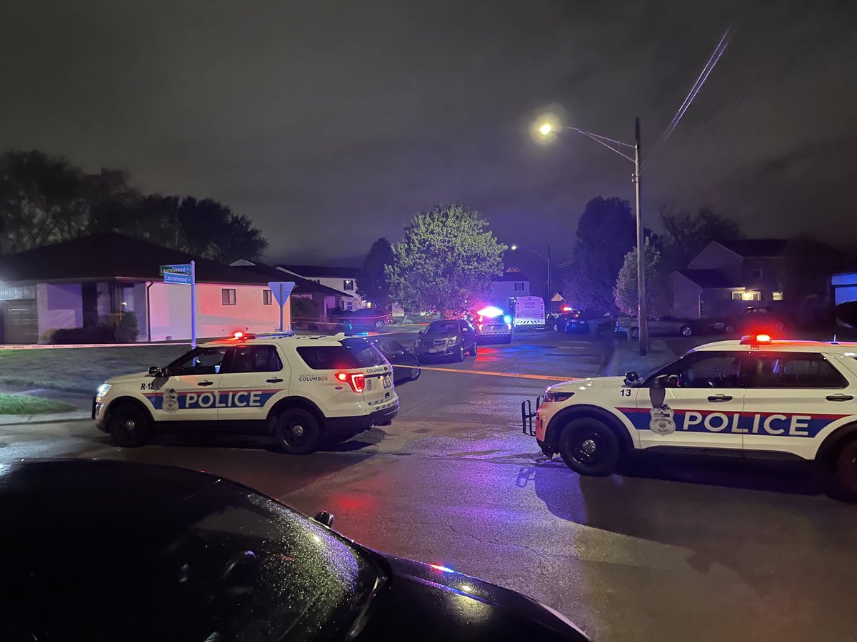 A dad was killed and a mom was critically hurt in a shooting in front of their five children, @Columbus Police said. Detectives believe the incident may've started as a home invasion at the family's house on Laurelwood Court.