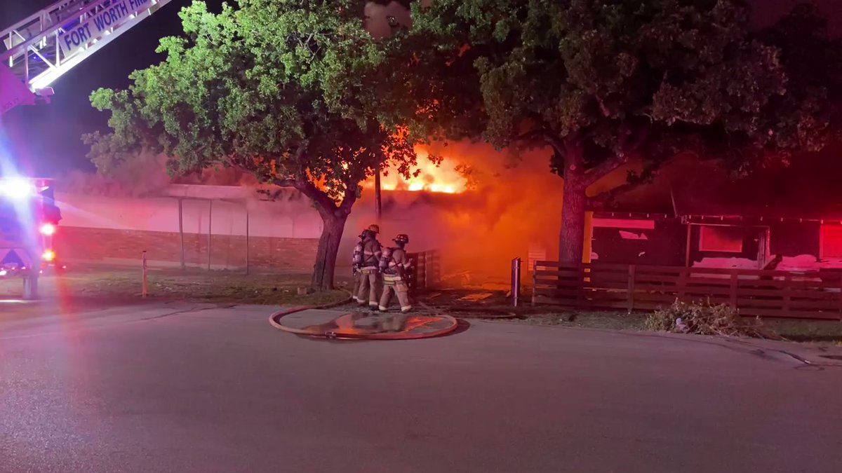 Fort Worth firefighters on scene working a 3 alarm commercial structure fire. This is video from the scene