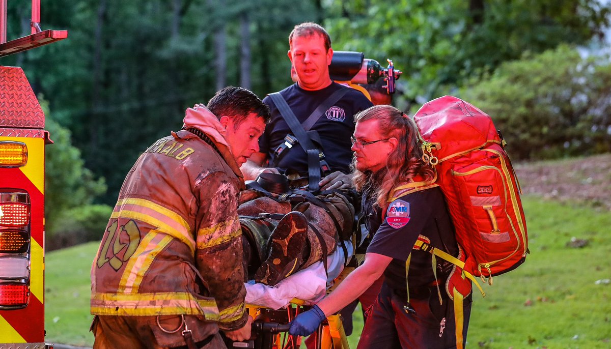 Three DeKalb firefighters transported to hospital with burns after battling Tucker house fire