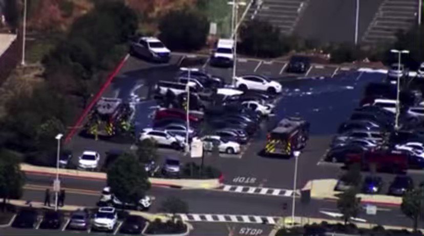 6 vehicles destroyed at Antioch @SFBART parking lot after gas thief using electric drill to punch hole in gas tank creates sparks that causes fire