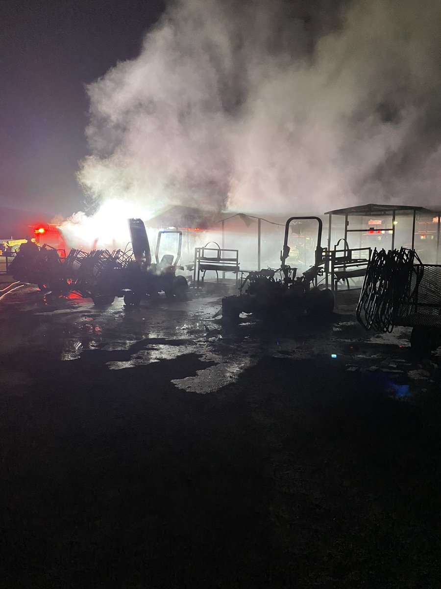 Fire: E. Stowell Rd, just E/of HWY101, Santa Maria. 6 tractors with  trailers fully involved.  Flames could be seen from HWY. No injuries reported, crews remain on scene for mop up and fire investigation.   Fire extinguished by SBC and  SMR Fire Departments. CT 00:37am