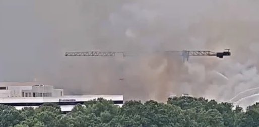 Charlotte NC, rescue attempt underway for crane operator , helicopter requested for back up plan