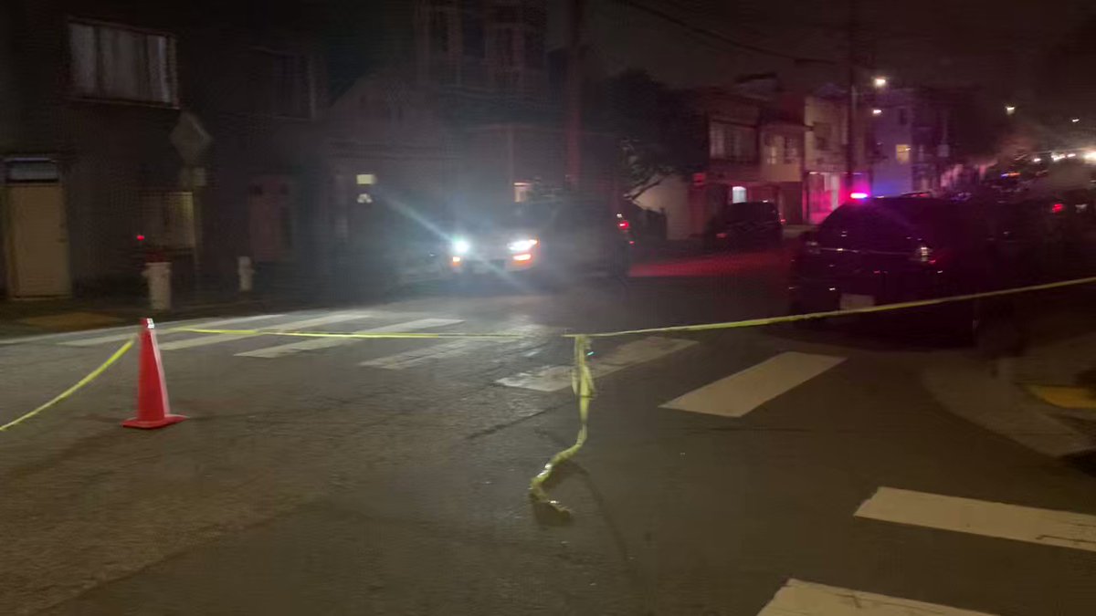 Here it comes again. This time police put out big orange cones and removed the tape as the driverless car tried to exit the scene San Francisco