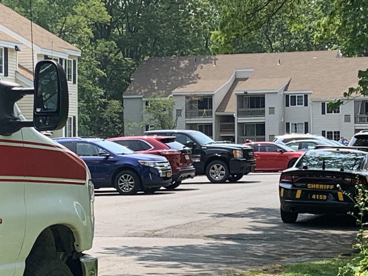 Two Saratoga County sheriffs deputies being treated for gunshot wounds, the suspect shot in the head, after an early morning search warrant encounter involving federal DEA agents at Fox Run Apartments in Clifton Park