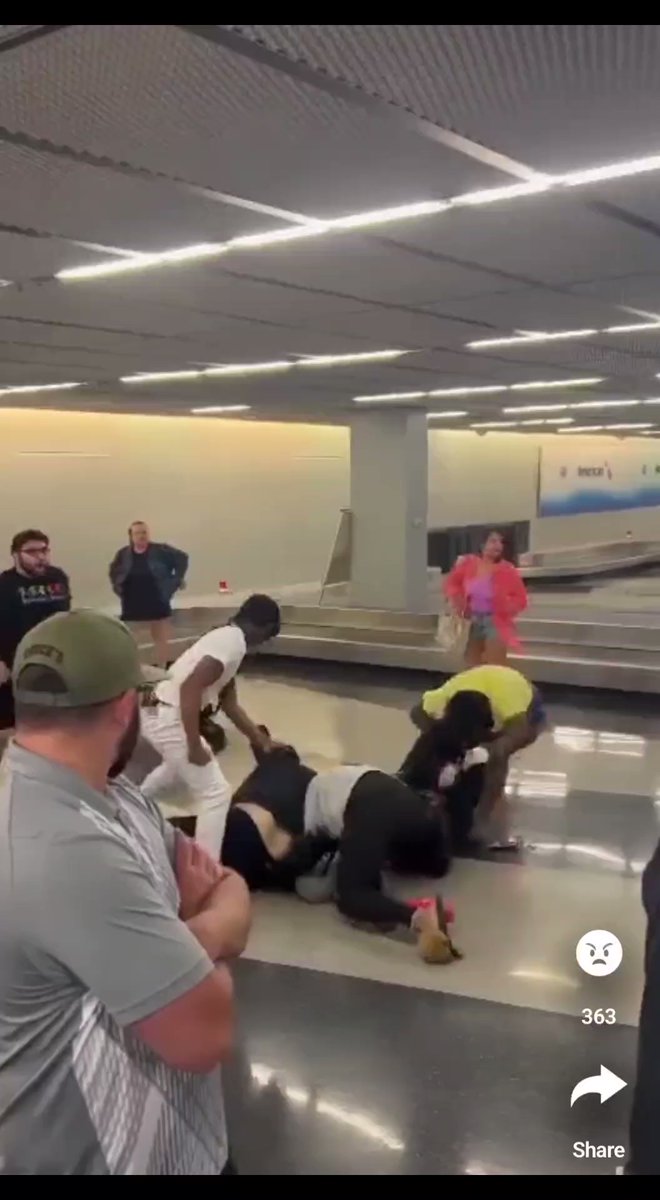 Video of a brawl this morning at O'Hare International Airport.nnChicago