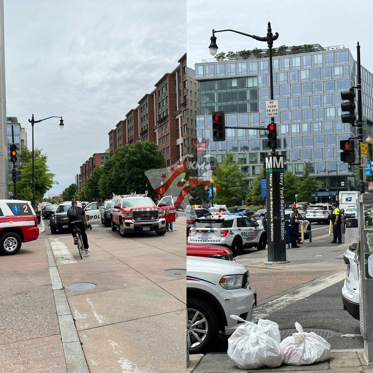 GREEN LINE TRAIN: A male boarded a train at West Hyattsville Metro. people on the train heard shots and saw a person flee from the waterfront station. A woman that was on the car, ducked down for cover with her baby and called 911