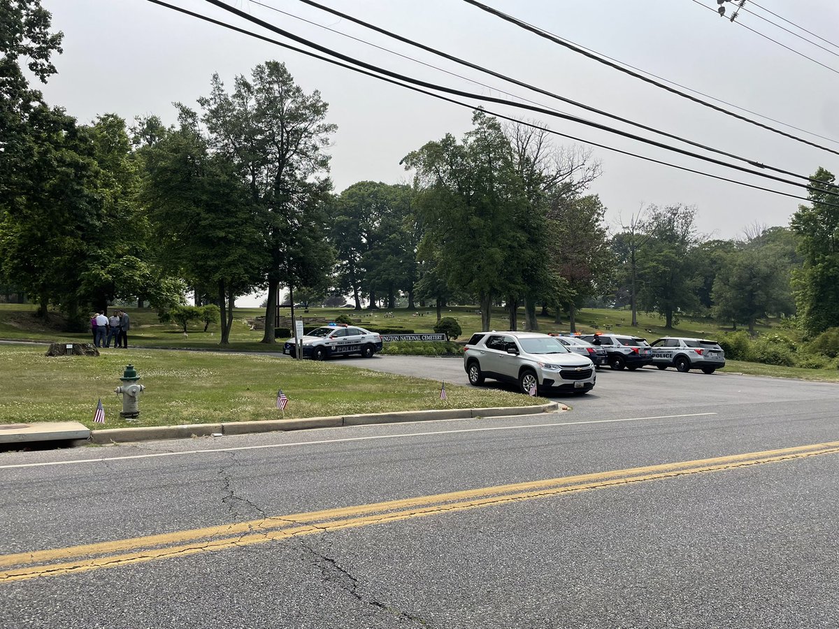 Police are investigating a double shooting at the Washington National Cemetery in Suitland, MD. A family confirms this incident happened during the funeral service of 10-year-old Arianna Davis, who was killed by a stray bullet weeks ago